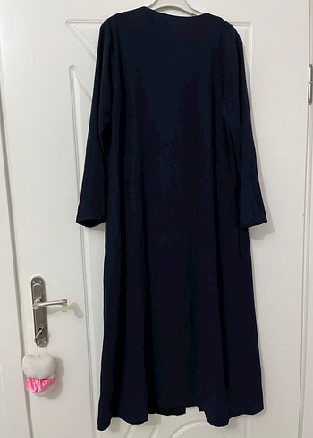 Lacivert Kadın Uzun Salaş Ferace - Görsel 2