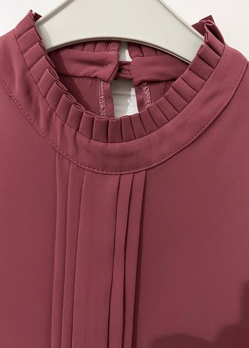 Gülkurusu Piliseli Uzun Kadın Tunik - Görsel 3