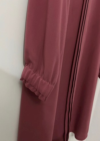 Gülkurusu Piliseli Uzun Kadın Tunik - Görsel 2