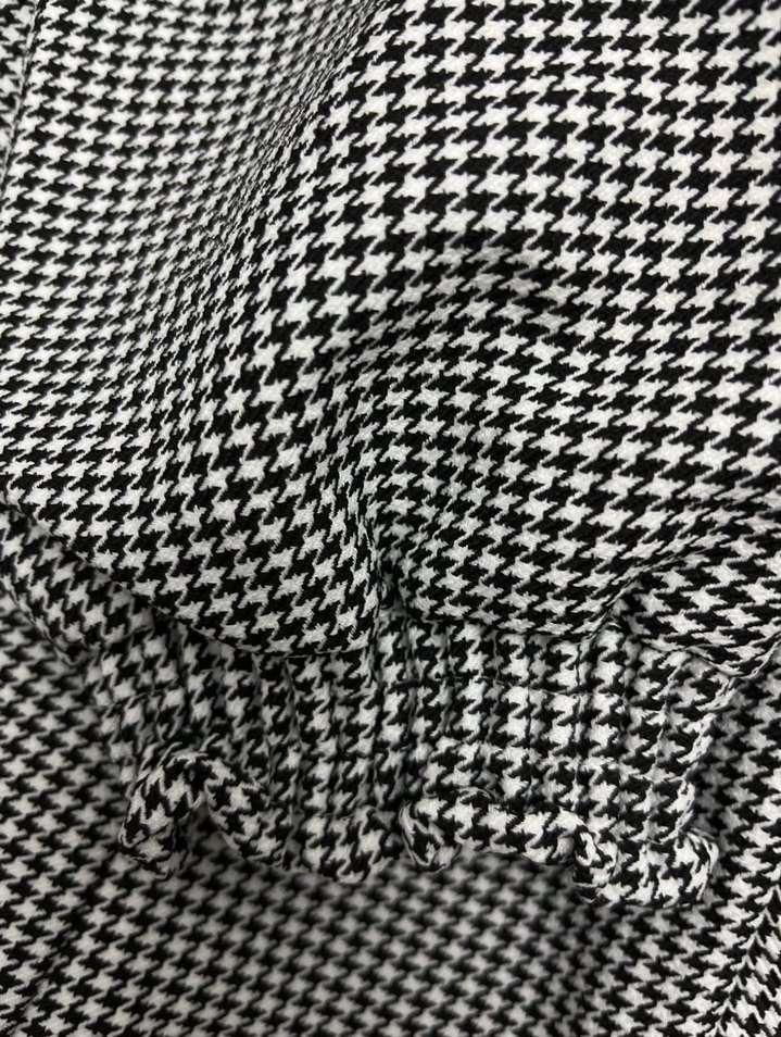 Gri Ekose V Yaka Uzun Kollu Elbise - Görsel 5