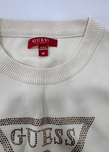 GUESS Beyaz Pamuklu Kadın Sweatshirt - Görsel 2