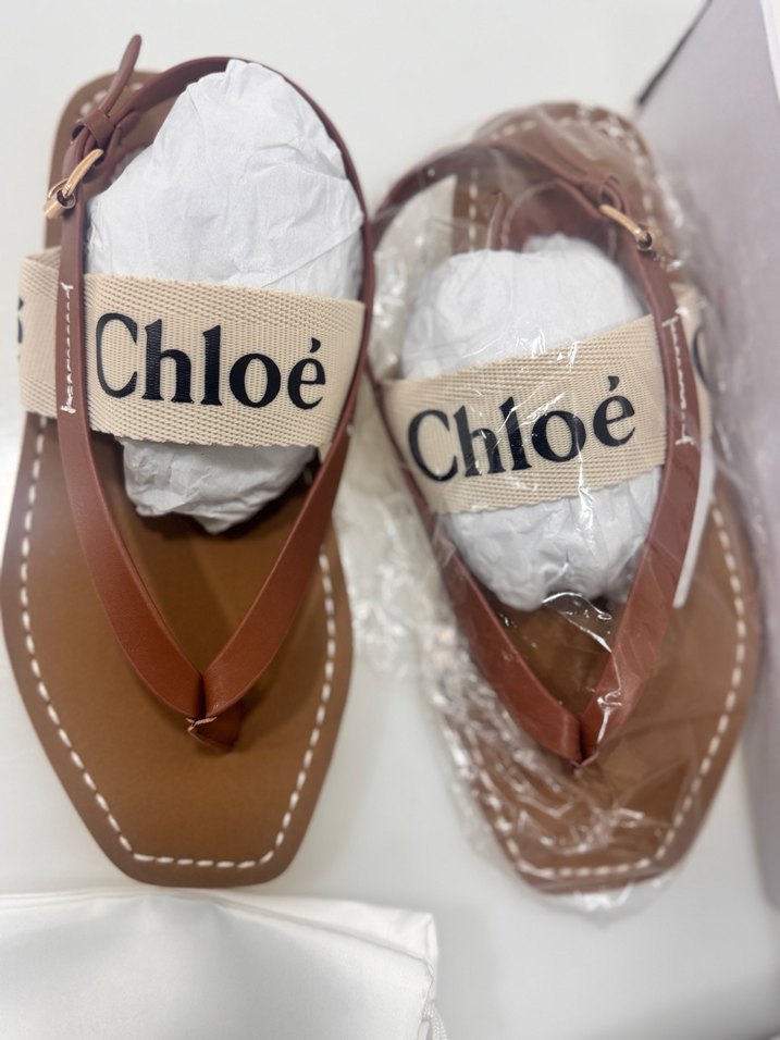 Chloé Bej Deri Dolgulu Topuklu Kadın Terlik - Görsel 4