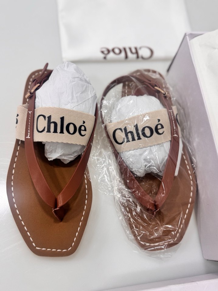 Chloé Bej Deri Dolgulu Topuklu Kadın Terlik - Görsel 2