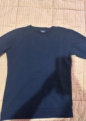 Erkek Çocuk Lacivert Baskılı Fermuarlı Sweatshirt - Görsel 2