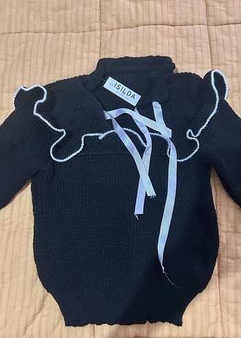 ISILDA Siyah Kadın Triko Kazak - Görsel 2