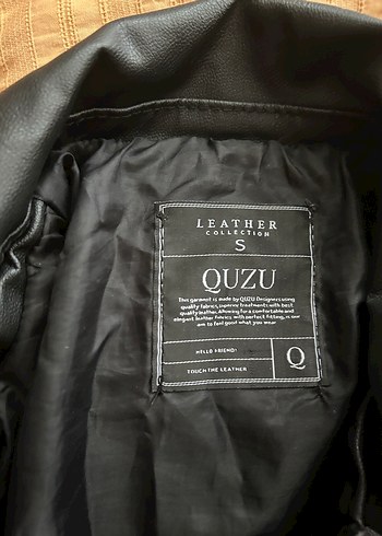 Kadın Siyah Deri Biker Ceket - Görsel 2