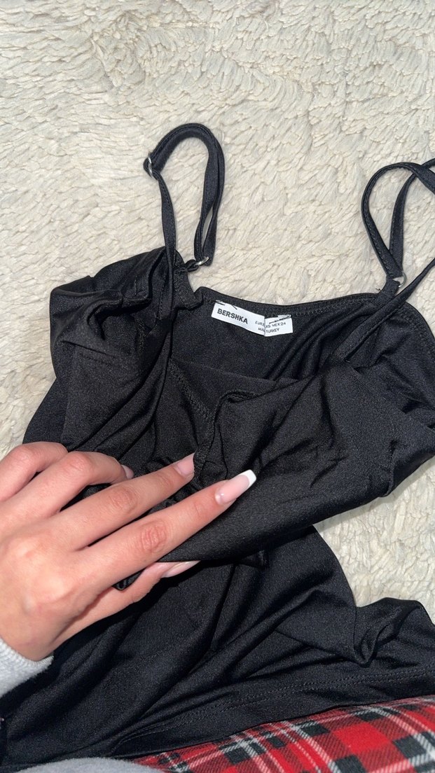 Siyah Drapeli Midi Kadın Abiye Elbise - Görsel 2