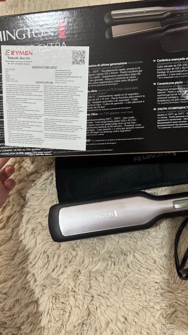 Remington Pro-Ceramic Extra Saç Düzleştirici Gri - Görsel 4