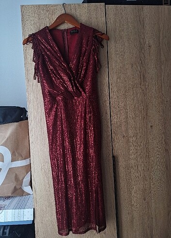 Diğer Bordo pullu abiye