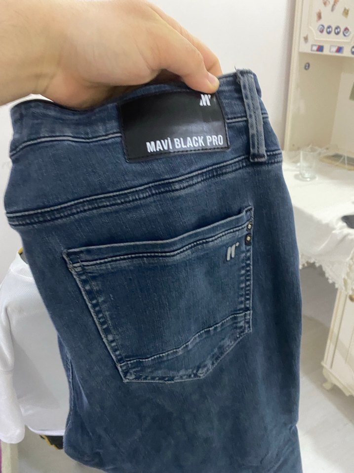 Dikişsiz Fermuarlı Mavi erkek Kot Pantolon mavi black pro - Görsel 3