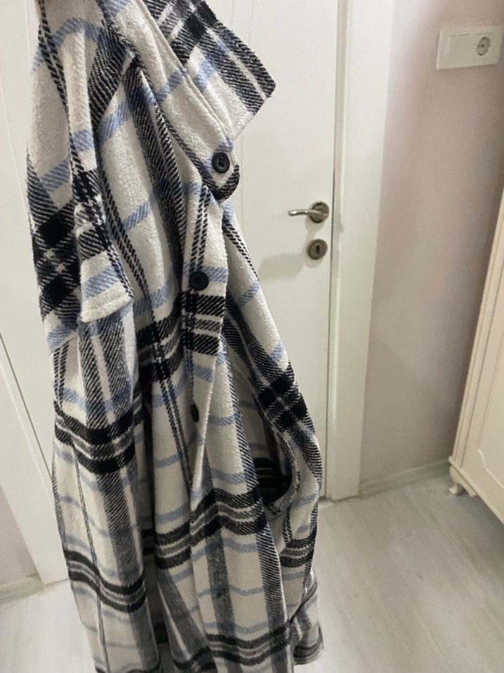 Gri Desenli DeFacto Düğmeli Erkek Gömlek - Görsel 2