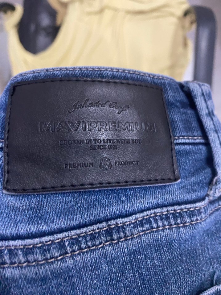 Erkek Mavi Bol Kesim Midi Kot Pantolon - Görsel 3