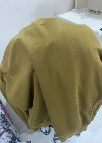 Düğmeli Salaş Kesim Haki kazak - Görsel 3