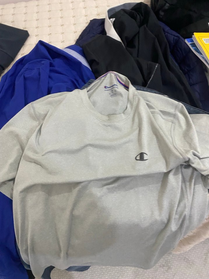 Champion Gri Uzun Kollu Erkek Tişört - Görsel 4