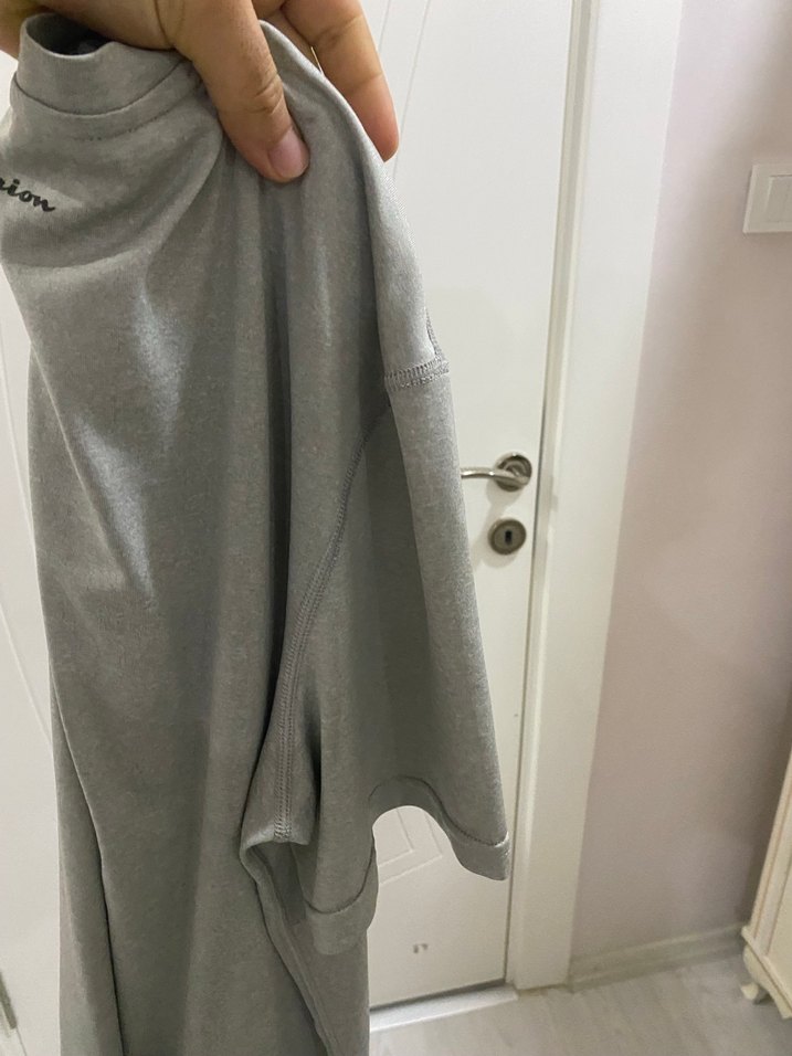 Champion Gri Uzun Kollu Erkek Tişört - Görsel 2