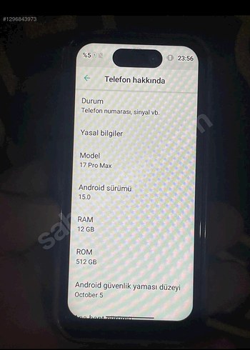 Sahibinden tertemiz iphone 17 pro max mini 512gb pil 100 sıfır - Görsel 8