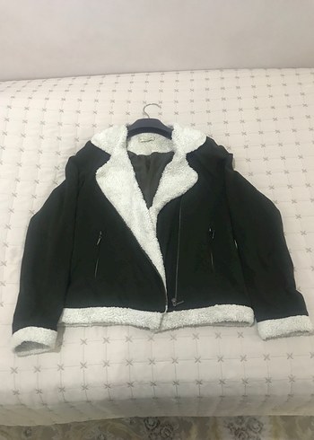 Düğmeli Siyah Kadın Polar Ceket - Görsel 3