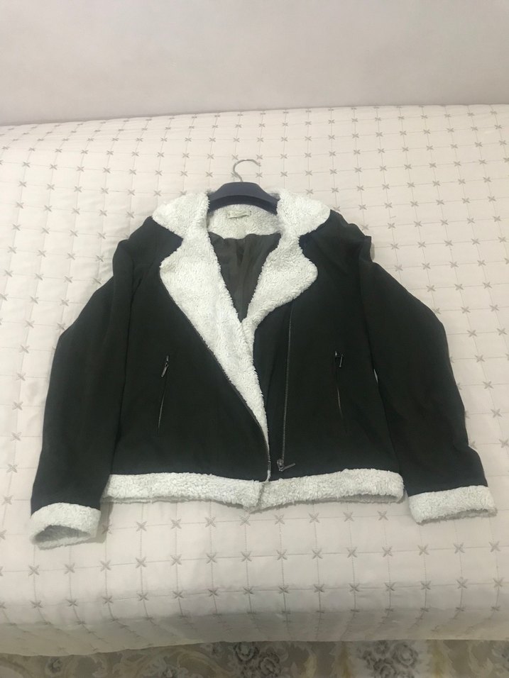 Düğmeli Siyah Kadın Polar Ceket - Görsel 3