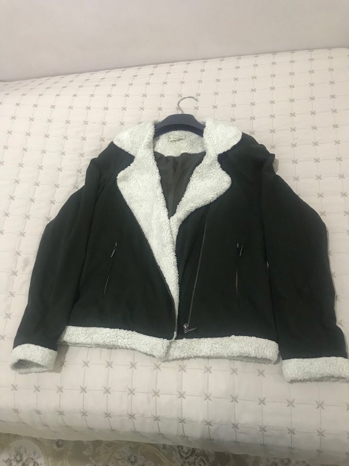 Düğmeli Siyah Kadın Polar Ceket - Görsel 4