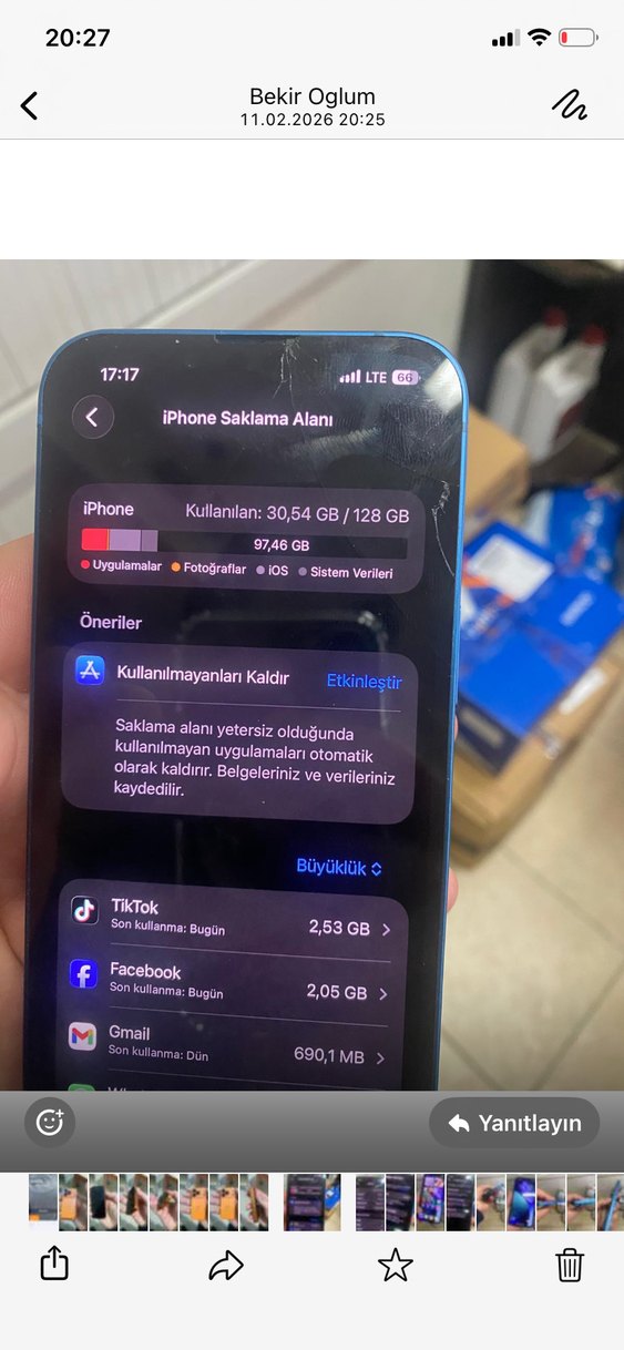 Sahibinden temiz iPhone 13 128gb pl100 yurtdışı - Görsel 5