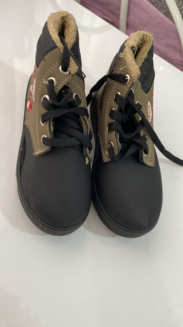 Erkek Çocuk Kahverengi Baskılı Bot - Görsel 2