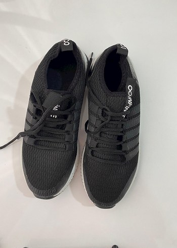 Siyah Bağcıklı Spor Kadın Sneakers - Görsel 3