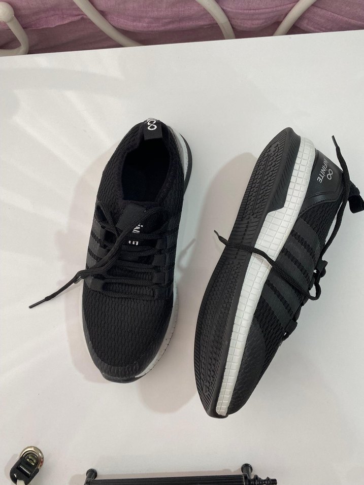 Siyah Bağcıklı Spor Kadın Sneakers - Görsel 2