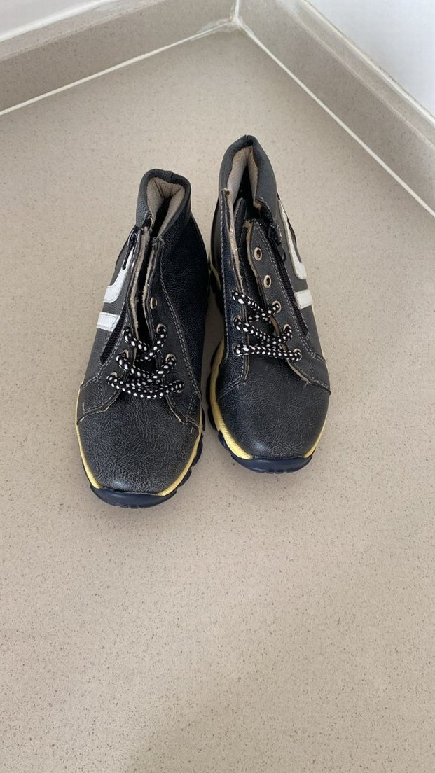 Gri Erkek Çocuk Street Wear Bot - Görsel 2