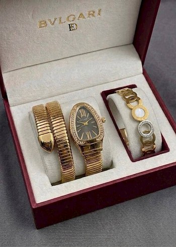 Bvlgari Klasik Altin Kadin Saat Seti