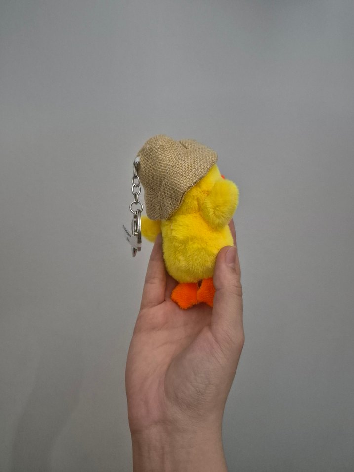 Hasır Şapkalı Sarı Ördek Anahtarlık - Görsel 4