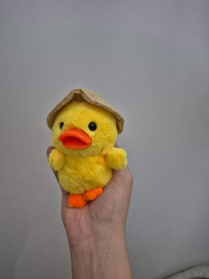 Hasır Şapkalı Sarı Ördek Anahtarlık - Görsel 5