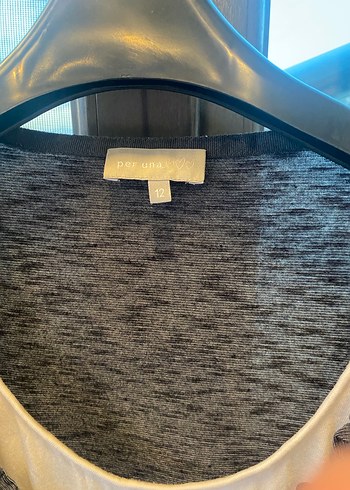 Marks Spencer Per Una Gri V Yaka Düğmeli Bluz - Görsel 4