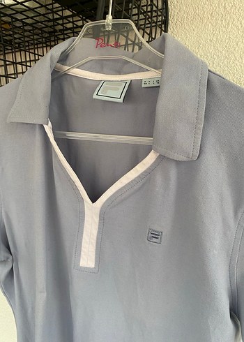 Gri Kısa Kollu Polo Spor Tişört - Görsel 2