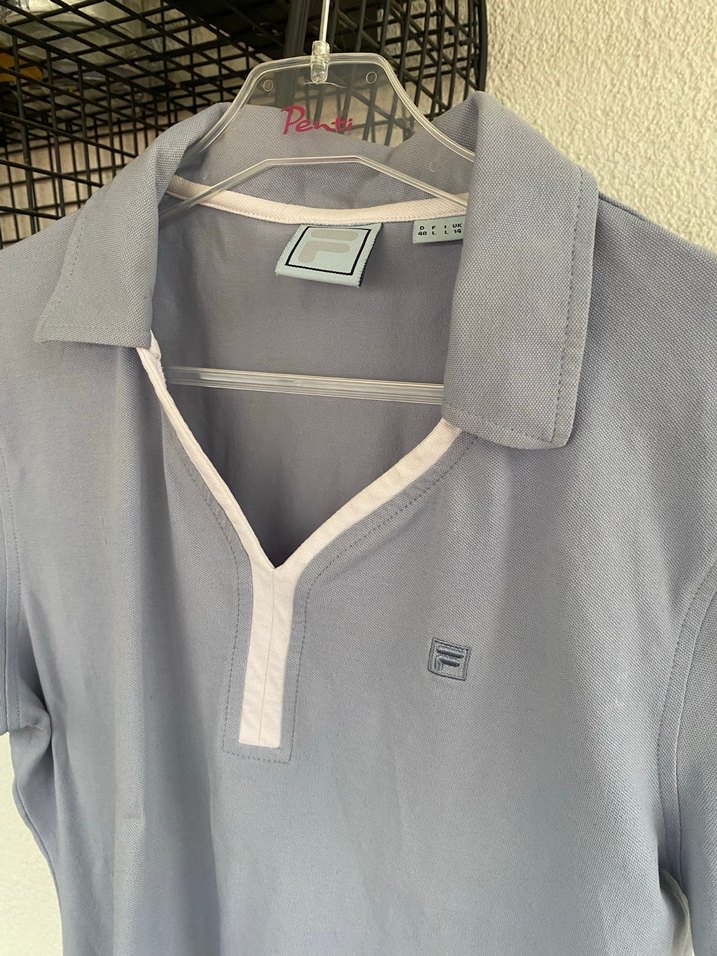 Gri Kısa Kollu Polo Spor Tişört - Görsel 2