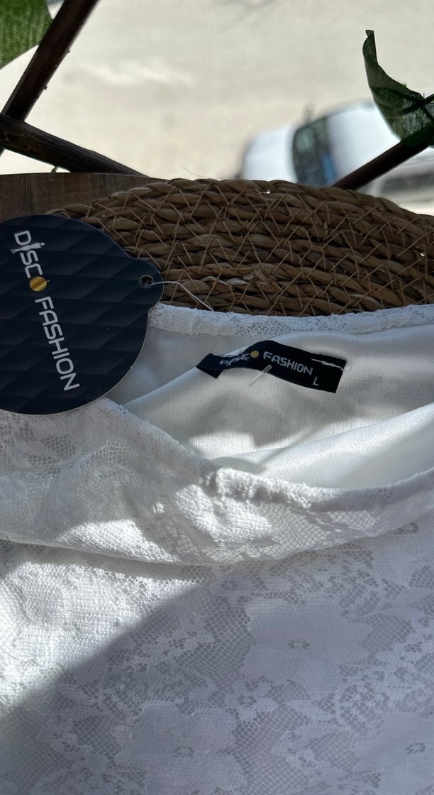 Beyaz Dantelli Mini Bohem Gelinlik - Görsel 4