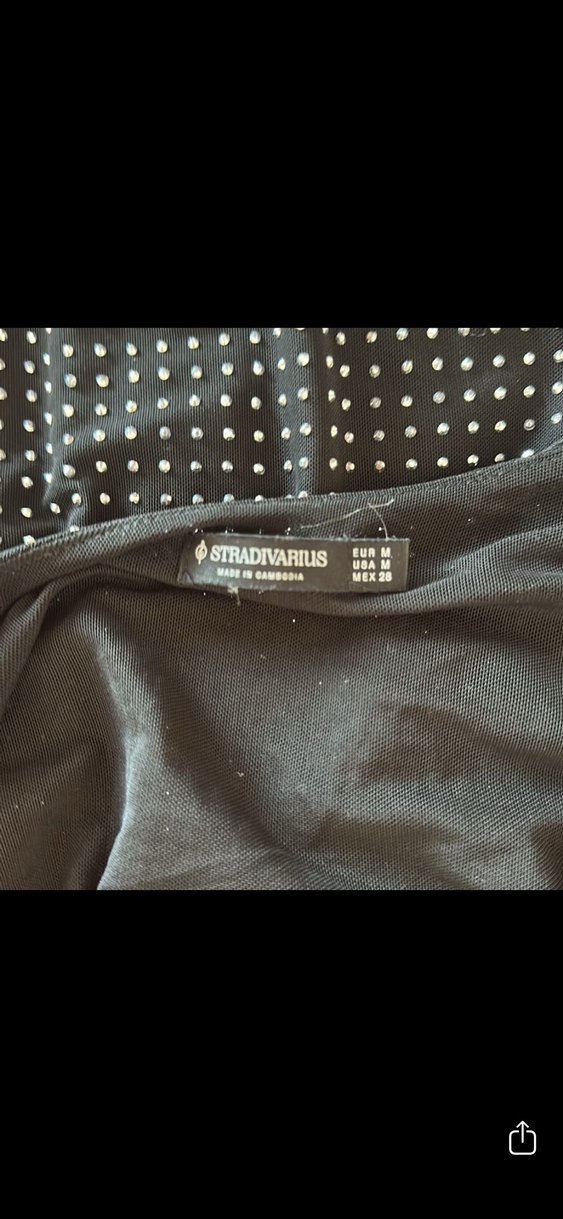 Puantiye Desenli Siyah Midi Hamile Eteği - Görsel 3