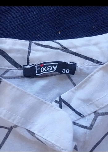 Gri Desenli Uzun Kollu Keten Gömlek - Görsel 5