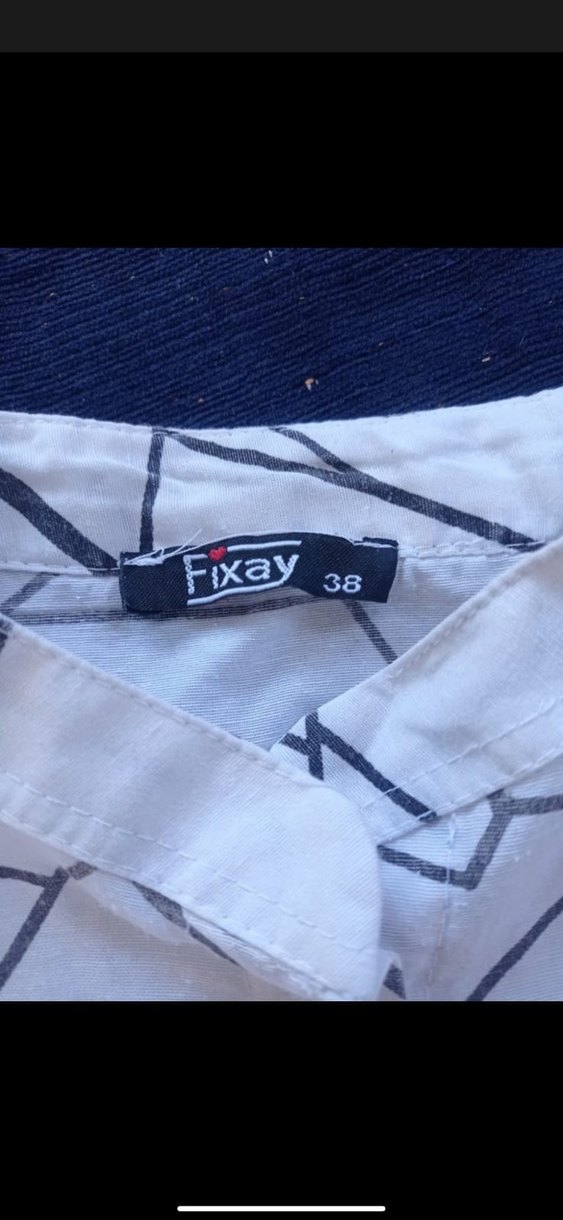 Gri Desenli Uzun Kollu Keten Gömlek - Görsel 5