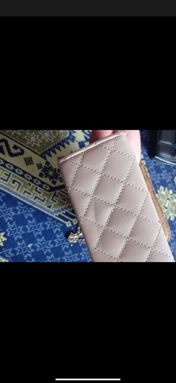 Beyaz Zincir Detaylı Deri Yılan Desenli Kadın Çanta - Görsel 3