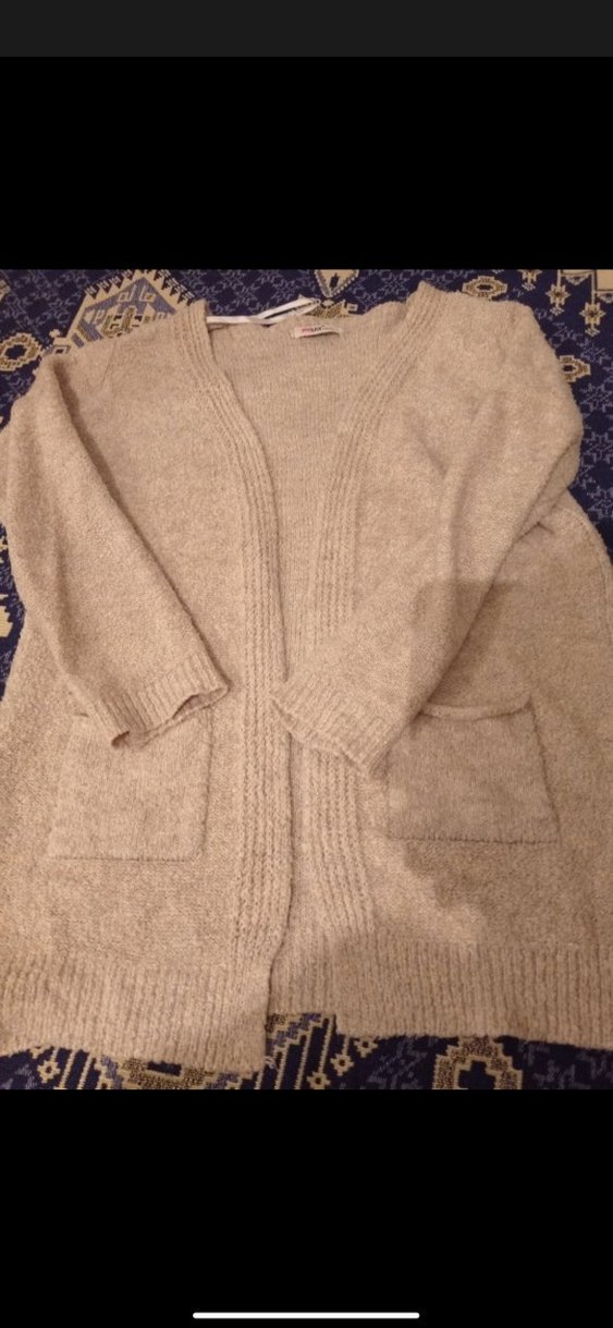 Bej Örgü Kadın Hırka - Görsel 2