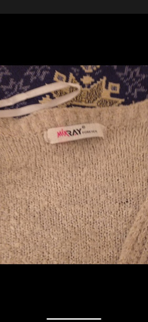 Bej Örgü Kadın Hırka - Görsel 3