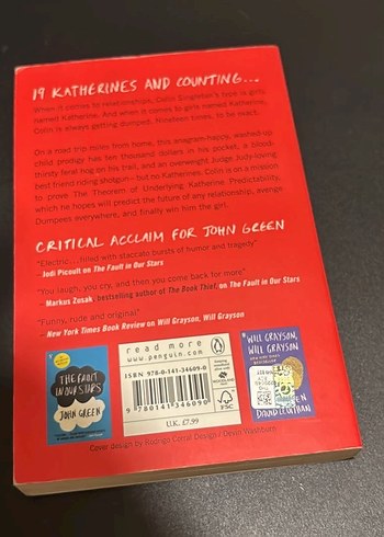 An Abundance of Katherines - John Green - Görsel 2