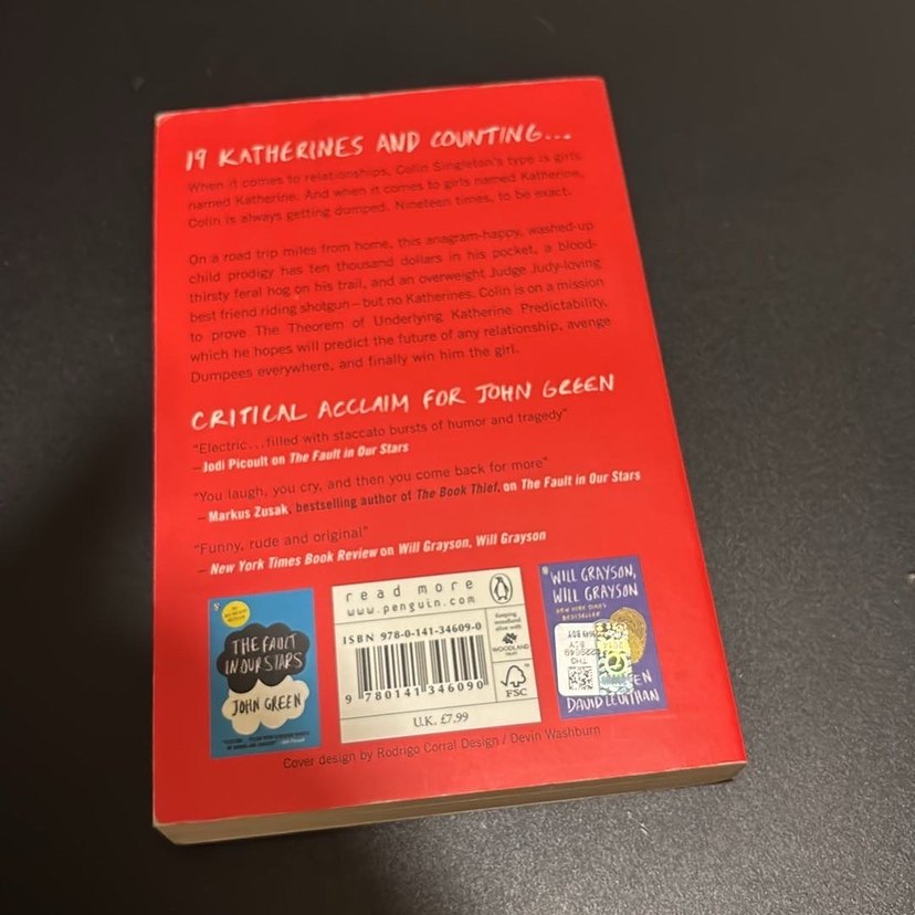 An Abundance of Katherines - John Green - Görsel 2