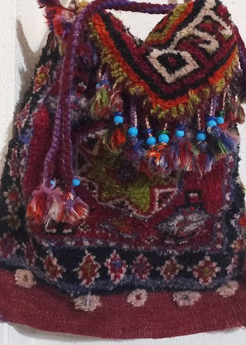 Vintage Love Vintage Adiyaman Eski Kok Boyali Kilim Halicanta Heybe 40 Yillik