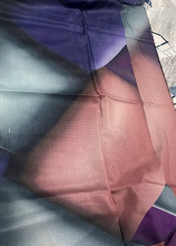 Kadın Çok Renkli Modern Desenli Şal - Görsel 3