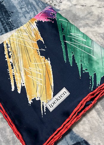 Kadın Çok Renkli Modern Desenli Şal - Görsel 2