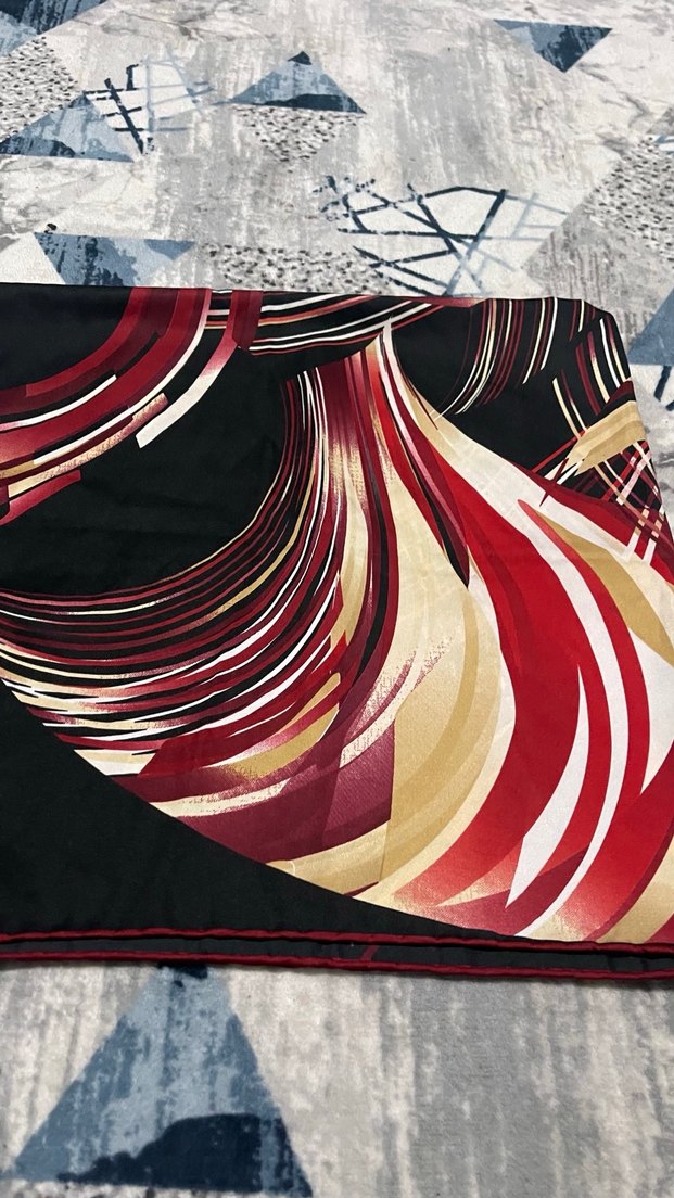 Kadın Çok Renkli Modern Desenli Şal - Görsel 5