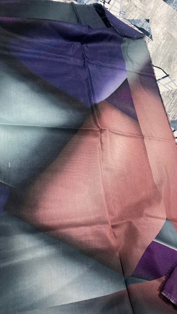 Kadın Çok Renkli Modern Desenli Şal - Görsel 3