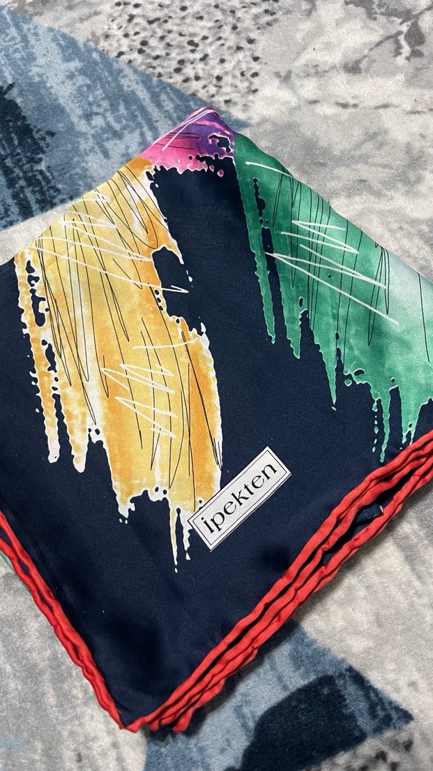 Kadın Çok Renkli Modern Desenli Şal - Görsel 2