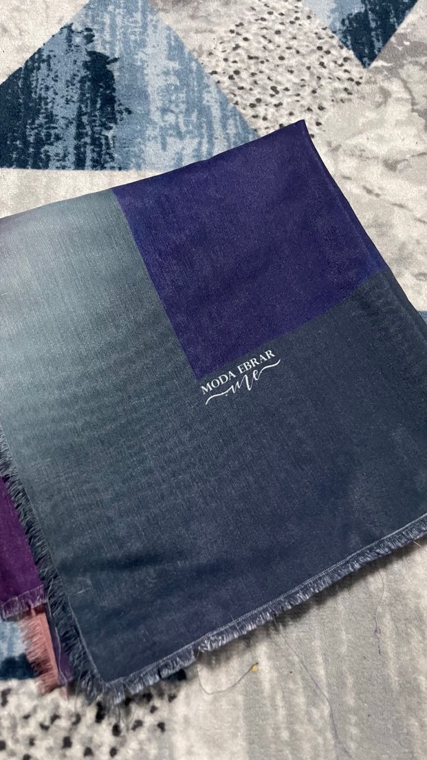 Kadın Çok Renkli Modern Desenli Şal - Görsel 4